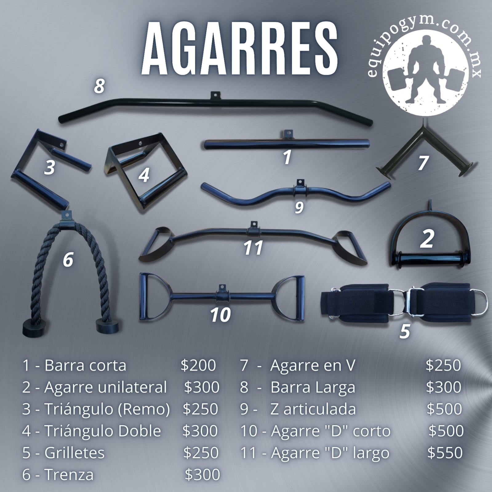 Agarres y Manerales